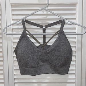 Gray Puma Sports Bra
